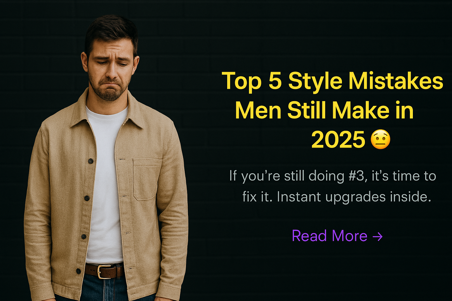 Style Mistakes Men Make