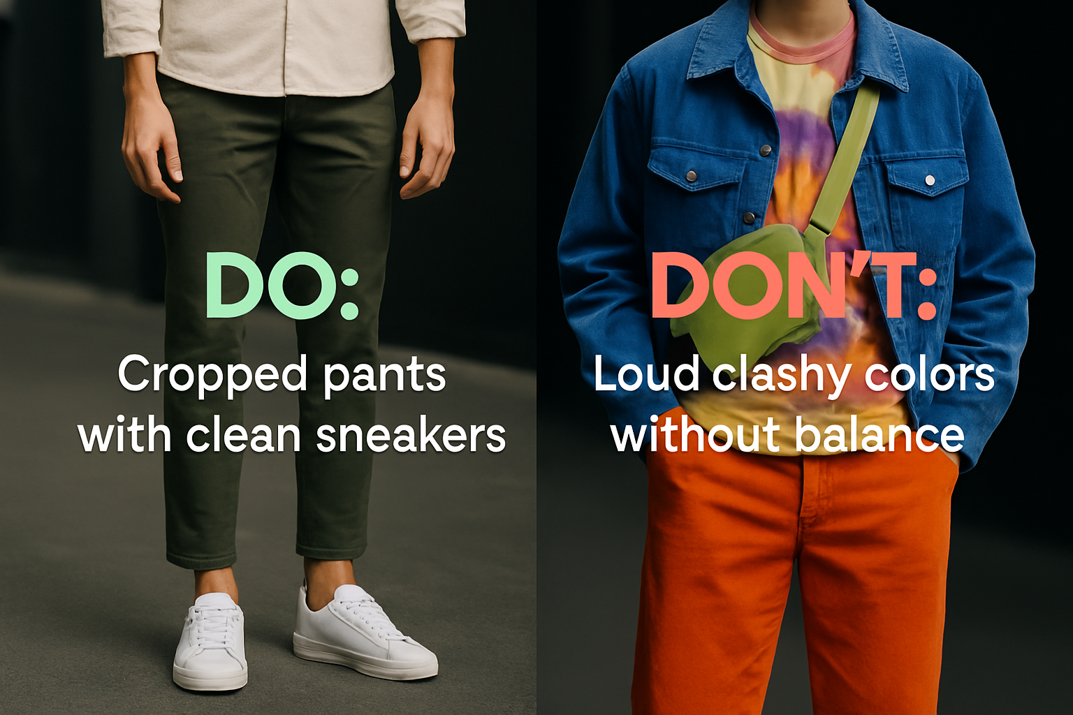 Clean sneaker and cropped pant
