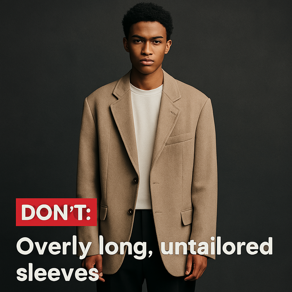 Over-accessorized outfit